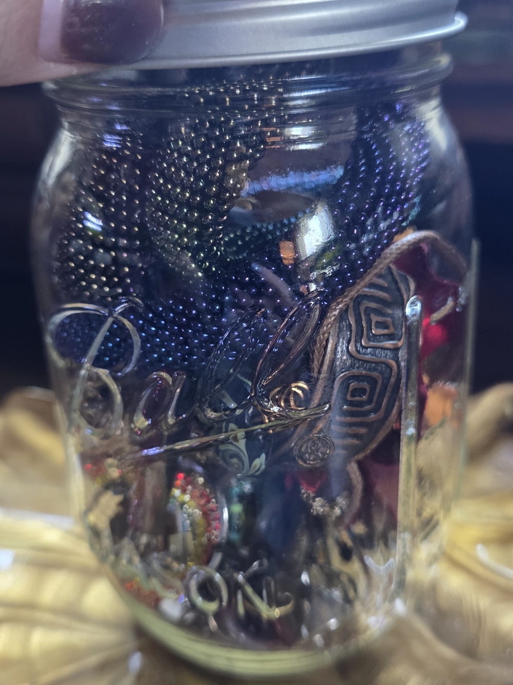 Garden Rainbow Goth Themed Mystery Jewelry Jar